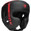 RDX Sports Casco da Boxe F6 Kara Red - RDX XL