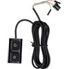 Funien Interruttore di Alimentazione per Computer Desktop con Interruttore per Tastiera Meccanica, Effetto Luce a 7 Colori, Cavo da 2 M PC, Design Piccolo e Portatile,