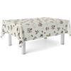 ECOMMERC3 | Tovaglia in tela cerata rettangolare dimensioni 240 x 140 cm - stile, durata e facile pulizia per il tuo tavolo - Tovaglia in tela cerata antimacchia e impermeabile - MUSHROOM