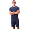 Calvin Klein Uomo T-Shirt Maniche Corte Crew Neck con Logo, Blu (Dark Denim), M
