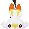 Sanei Pokemon Scorbunny Face Peluche Portamonete Gamaguchi H8.7in San-ei Giappone