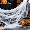 HOMIKLSA Ragnatele Halloween 300 g, 1500 sqft con 50 Ragni Artificiali | Decorazioni Halloween per interni ed esterni, addobbi con ragnatele elastiche e 50 ragni, ideali per casa, giardino e feste