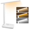 UKOFEW Lampada da Scrivania, Lampada da Tavolo Dimmerabile a Led, USB Ricarica, Pieghevole Luce per Lettura Libri a Letto senza Fili, 3 Colori e Dimmerazione Continua per Bambini Studio,Lavoro,Ufficio