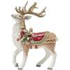 Fitz and Floyd Holiday Home - Statuetta in ceramica, motivo: cervo, 31,8 cm, colore: Rosso