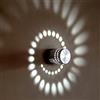 Chao Zan Applique da parete a spirale luce sporgente 3W Moderna applique da parete a LED per camera da letto, corridoio, corridoio, bar, caffetteria, soggiorno (luce bianca) Illuminazione decorativa