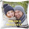 NIUBI Cuscino Foto Personalizzato, Cuscino Personalizzato con Foto e Scritte, Stampa Doppia Faccia(45 * 45cm),per Compleanno, Festa Della Mamma, Natale, Regali Commemorativi per la Famiglia