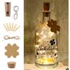 taonganui Luce per bottiglia a LED con scritta, luce della felicità illuminata personalizzata, con tappo in sughero e etichetta regalo, bottiglia decorativa per cresima, regalo di compleanno, nascita
