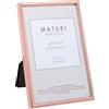 Maturi Cornice portafoto color oro rosa - Bordo sottile, 10 x 15 cm