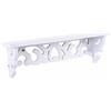 Yosoo - Mensola da parete in legno, con vite, stile retrò, decorativa, colore: bianco