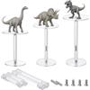 PH PandaHall 3pz Supporti da Combattimento per Miniature Volanti 6.5~8cm Espositore Rotondo in Acrilico Trasparente per Giochi da Tavolo Torte