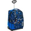 Seven Zaino Trolley, Scuola Elementare, Doppio Uso, Doppio Scomparto, Spallacci a Scomparsa, Bambino, Fit Noongar, blu/blu scuro
