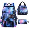 KASENFASHION Stray Zaino Bambini Scuola Set Borsa per il pranzo Astuccio Stile Kpop Backpack Grande Capacità Laptop 15,6 Pollici Comodo Resistente Viaggio