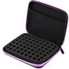 Fdit Conservazione di oli essenziali, borsa per il trasporto portatile con 63 scomparti per oli essenziali per aromaterapia, custodia organizer (21,5 x 17,2 x 5 cm)