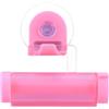 Amosfun Spremi Tubetto Dentifricio Ventosa Resistente, Design Ergonomico in Plastico Rosa per Uso Domestico e Bagno, Accessorio Pratico per Dentifricio e Lozione
