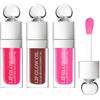 ALIIP Gloss Rimpolpante, 3Pz Olio Labbra Idratante a Lunga Durata, Altamente Pigmentato, Volume Immediato e Duraturo, Arricchito Non Appiccicosa, 6 ml