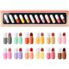 SAMERIO Mini Set Di Rossetti, 12 Colori Capsule Opaco Pillola A Forma Di Rossetto Impermeabile A Lunga Durata Mini Capsule Velluto Rossetto Set Per Le Donne (1Pack)