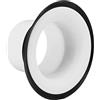 Walfront Drum Enhancer Grancassa Percussion Enhancer ABS Gomma Grancasse Accessori Kick Boost Parte Potente Basso con Adesivo Protettivo di Apertura(bianco)