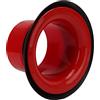 Walfront Drum Enhancer Grancassa Percussion Enhancer ABS Gomma Grancasse Accessori Kick Boost Parte Potente Basso con Adesivo Protettivo di Apertura(rosso)