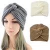 Muzrunq Turbanti invernali da donna Berretto lavorato a maglia Berretto di lana caldo chemio Testa elasticizzata Cappello per perdita di capelli 3 pezzi Turbanti, Avvolgere la testa, Lavorato a mag