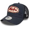 New Era Distress Vintage Mesh Trucker Cap - Brand Patch Navy
