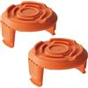 Senda Confezione da 2 coperture di ricambio per bobine per decespugliatore, compatibili con Worx GT/WG 150 151 155E 157E 163E 169E copertura per bobine per decespugliatore