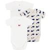 Petit Bateau A0cd1, Body Nascita A Maniche Corte Unisex - Bimbi 0-24, Variante 1, 0 mesi (pacco da 3)