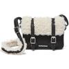 Dr. Martens 7 Satchel, Borsa Donna, Ambasciatore Nero Borg Di Lusso Naturale, 7