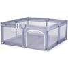 CHIPOLINO Box Recinto Sienna 150x150 Grigio Pieghevole - Area Gioco Bambini con Rete Traspirante