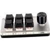 VBESTLIFE Red Switch Macro Keyboard Manopole Ergonomiche Personalizzate Mini Tastiera USB per PC (6 Chiavi con 1 pomello)