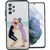Naispanda Custodia per telefono personalizzata personalizzata per Samsung Galaxy A32 4G con foto testo nome cover personalizzata per telefono regali per donne uomini compleanni madri padri San Valentino regali