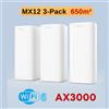 Sistema Mesh Wifi 6 AX3000 Router Wireless Tenda MX12 2-Pack Router Wifi Mesh Fi