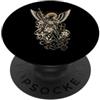 Holy Art San Michele Arcangelo Floreale Spada Christian Line Art PopSockets PopGrip Adesivo