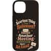 The Coffee & Ghost Club Custodia per iPhone 14 Halloween Ufficio Umorismo Incontro Scherzo E-mail collega