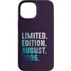 Birthday Gift Limited Edition August 200 Custodia per iPhone 15 Edizione Limitata Agosto 2006 Retro Vintage 2006