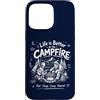 Funny Sasquatch Grilling Tee Retro Campi Custodia per iPhone 15 Pro Max Bigfoot Alien BBQ Camping Divertente Sasquatch Vintage Falò