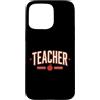 Squad Teach Era Varsity Educator Apple C Custodia per iPhone 15 Pro Max Insegnante Varsity Jersey Educatore Scuola Retro Athletic Life