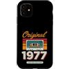 Vintage Birthday Collection Custodia per iPhone 11 Originale 1977 Vintage Cassette Birthday Edition