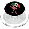 Flamingo Flamenco Mexicano Mexican Pride Divertente bandiera messicana fenicottero Bandera de Mexico Cinco De Mayo PopSockets PopGrip per MagSafe