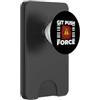 Coder Software Developer Apparel Funny Programmer Coding Git Push Force Warning PopSockets PopWallet per MagSafe