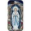 Happy Catholics Custodia per iPhone SE (2020) / 7/8 Rosario Nostra Signora di Lourdes Beata Madre Maria Cattolica