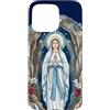 Happy Catholics Custodia per iPhone 15 Pro Max Rosario Nostra Signora di Lourdes Beata Madre Maria Cattolica