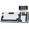 The G-Lab KEYZ Elite 450 WB - Tastiera Gamer wireless con schermo LCD, 2,4 Ghz/Bluetooth/cablata - Tastiera meccanica Hot Swap, Switch Prelubrificato, Gasket 5 Strati, RGB/Macro - AZERTY FR