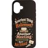 The Coffee & Ghost Club Custodia per iPhone 16 Halloween Ufficio Umorismo Incontro Scherzo E-mail collega