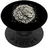 Lion Head Dandelions Nature Wildlife Des Dente di leone testa di seme soffi floreale fauna selvatica natura animale PopSockets PopGrip Adesivo