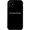 YO! Custodia per iPhone 11 I Don't Do Revenge I Delete People Divertente Sarcasmo Citazione