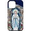 Happy Catholics Custodia per iPhone 12 Pro Max Rosario Nostra Signora di Lourdes Beata Madre Maria Cattolica