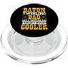 Divertente regalo per twirling con bacch Baton Twirling Dad Like A Regular Dad Except Much Cooler PopSockets PopGrip per MagSafe
