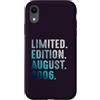 Birthday Gift Limited Edition August 200 Custodia per iPhone XR Edizione Limitata Agosto 2006 Retro Vintage 2006
