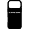 YO! Custodia per iPhone 17 Pro Max I Don't Do Revenge I Delete People Divertente Sarcasmo Citazione