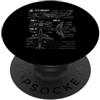 Progetto dell'aereo militare C5 degli St Progetto di trasporto militare americano C-5 Galaxy PopSockets PopGrip Adesivo